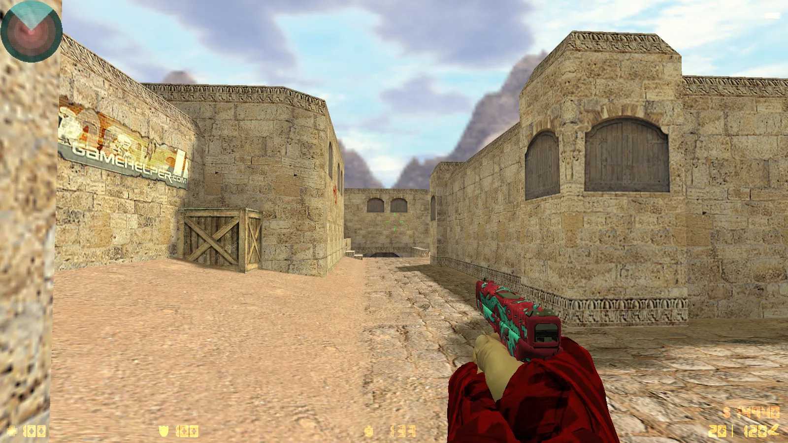 CS 1.6 DreamHack: скины оружия v_ p_ w_, красно-синие модели, темное меню и оптимизированный конфиг — скриншот 9