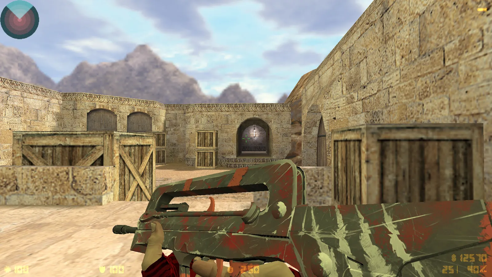 CS 1.6 DreamHack: скины оружия v_ p_ w_, красно-синие модели, темное меню и оптимизированный конфиг — скриншот 10