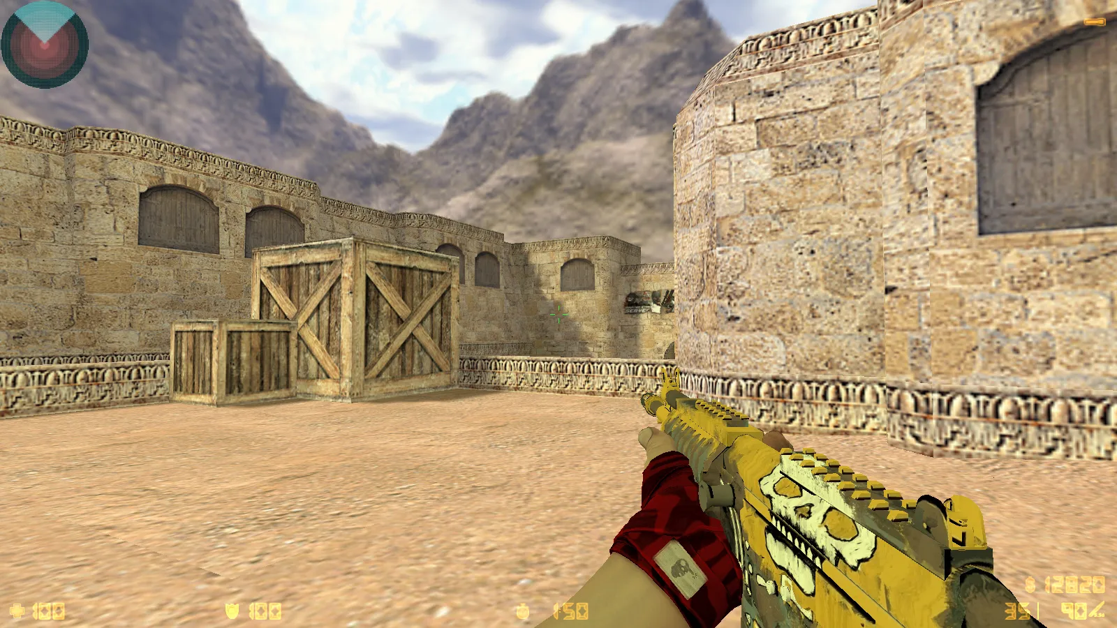 CS 1.6 DreamHack: скины оружия v_ p_ w_, красно-синие модели, темное меню и оптимизированный конфиг — скриншот 11