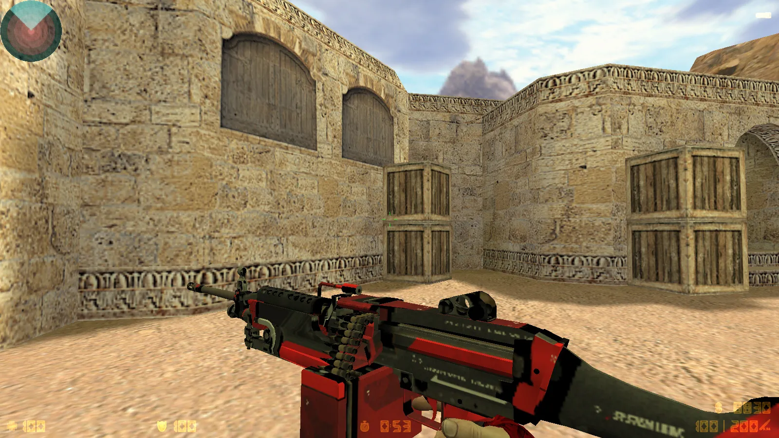 CS 1.6 DreamHack: скины оружия v_ p_ w_, красно-синие модели, темное меню и оптимизированный конфиг — скриншот 17