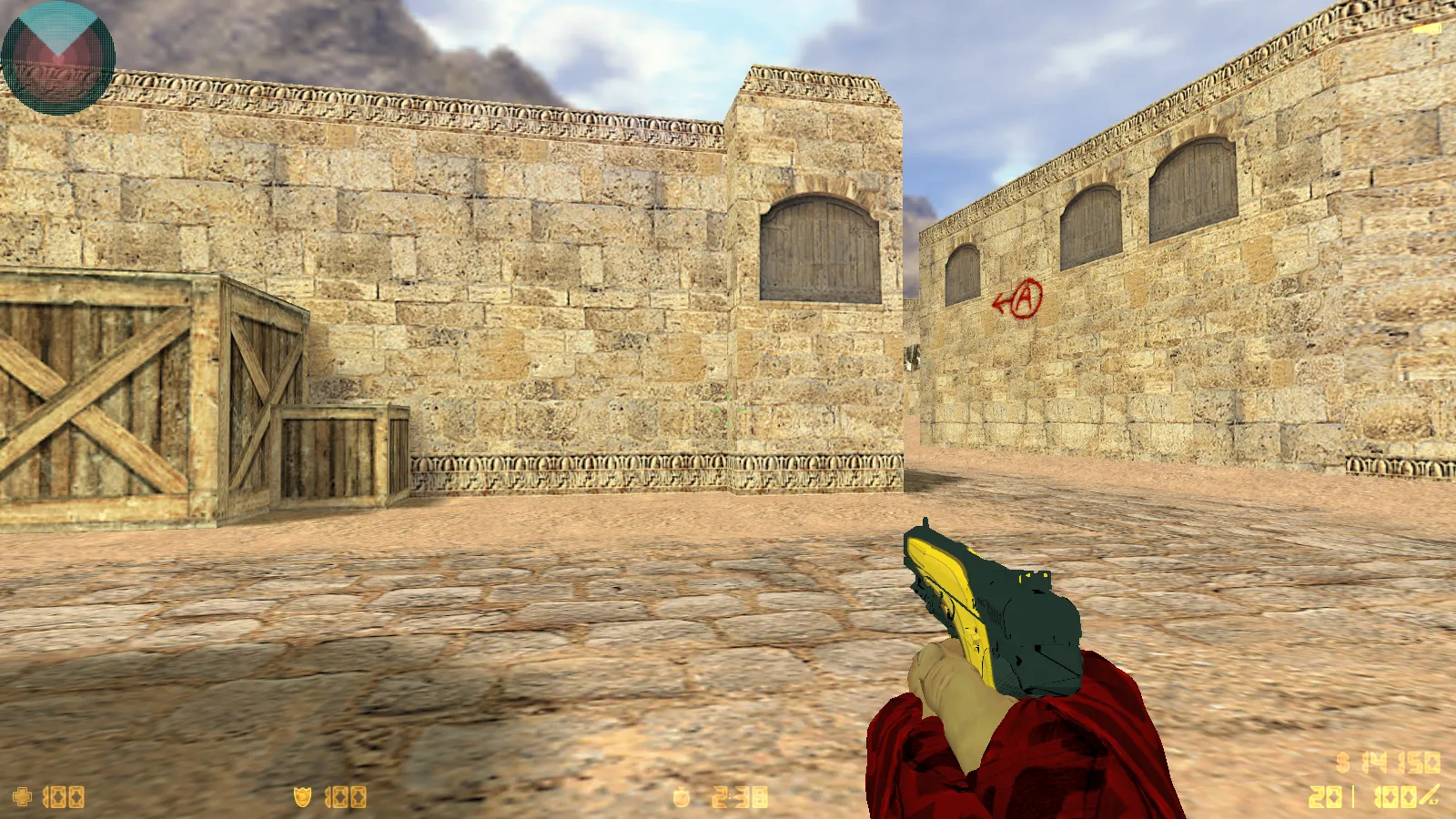 CS 1.6 DreamHack: скины оружия v_ p_ w_, красно-синие модели, темное меню и оптимизированный конфиг — скриншот 19