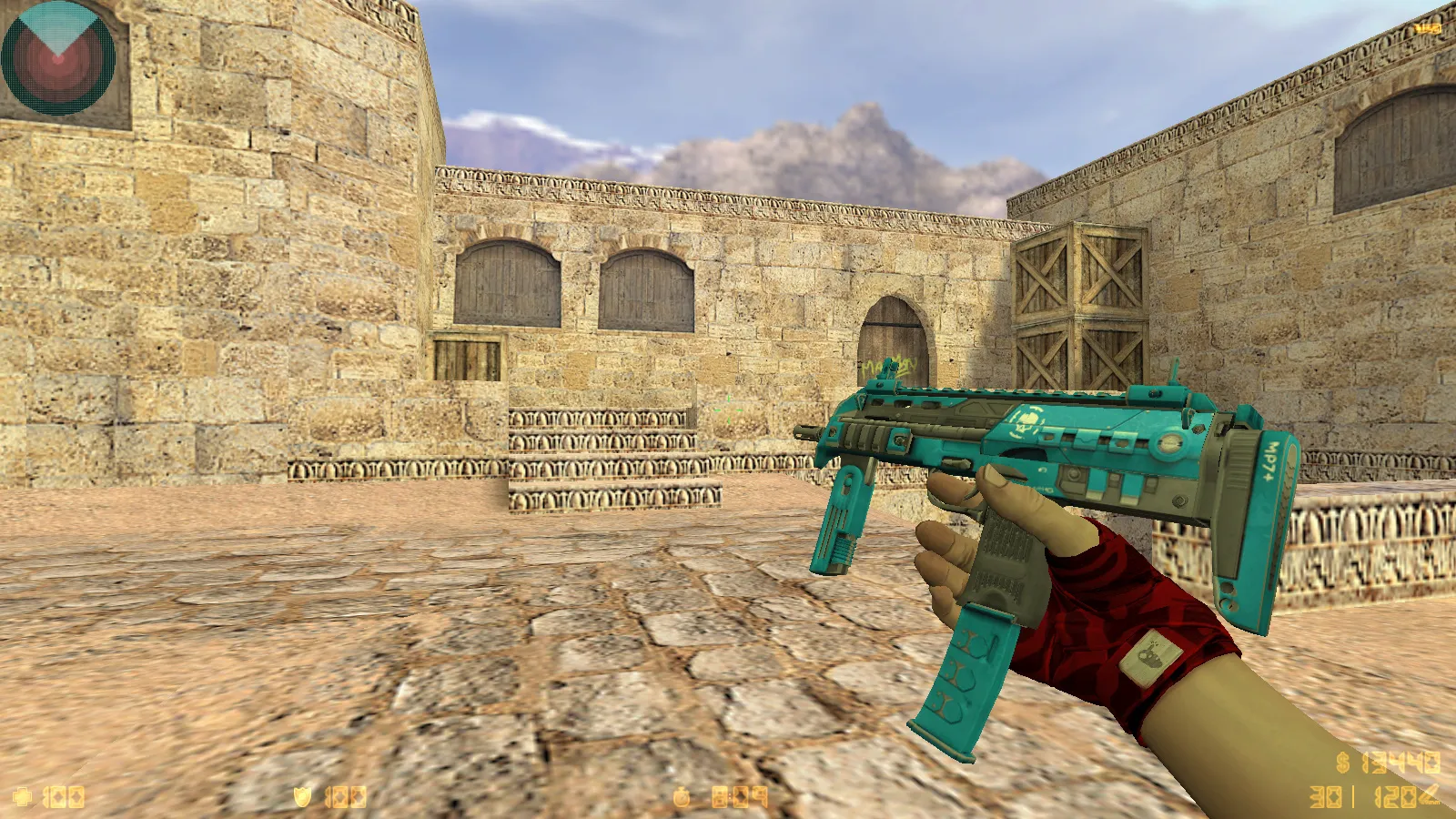 CS 1.6 DreamHack: скины оружия v_ p_ w_, красно-синие модели, темное меню и оптимизированный конфиг — скриншот 25