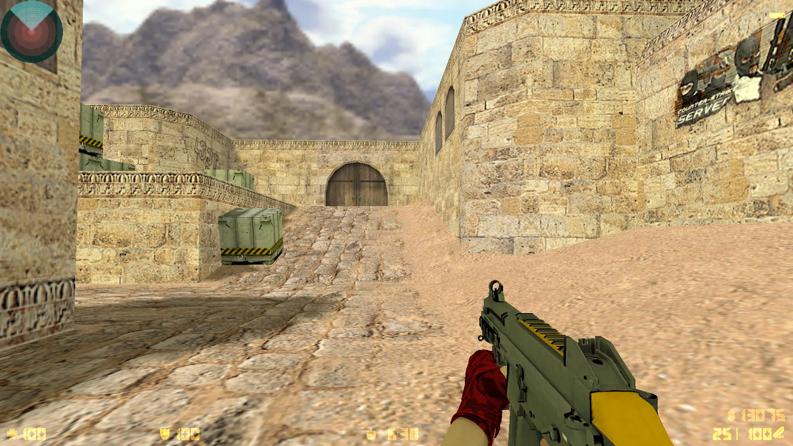 CS 1.6 DreamHack: скины оружия v_ p_ w_, красно-синие модели, темное меню и оптимизированный конфиг — скриншот 26