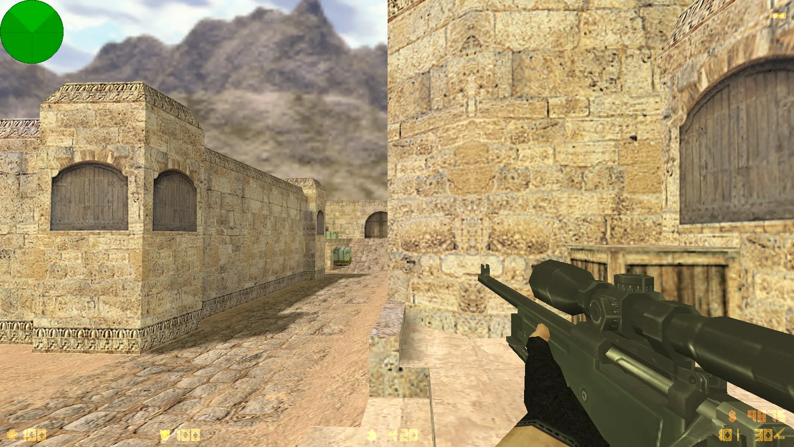 CS 1.6 ESC-Gaming: сборка с 6 апгрейдами, улучшенные текстуры оружия v_/p_/w_, скины CT/T и оптимизированный config.cfg — скриншот 6