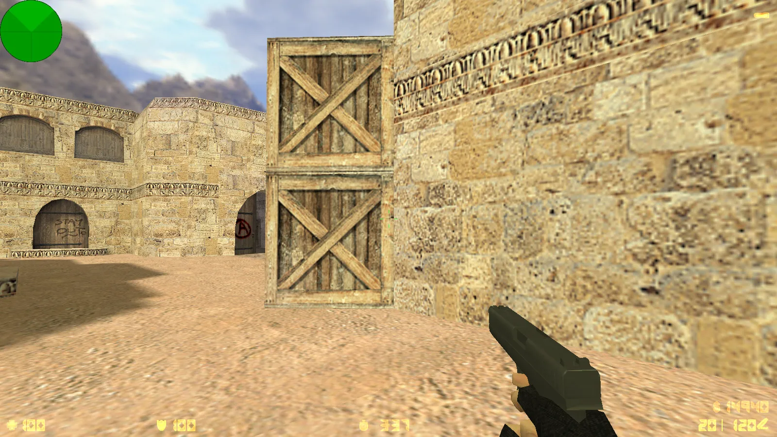 CS 1.6 ESC-Gaming: сборка с 6 апгрейдами, улучшенные текстуры оружия v_/p_/w_, скины CT/T и оптимизированный config.cfg — скриншот 9