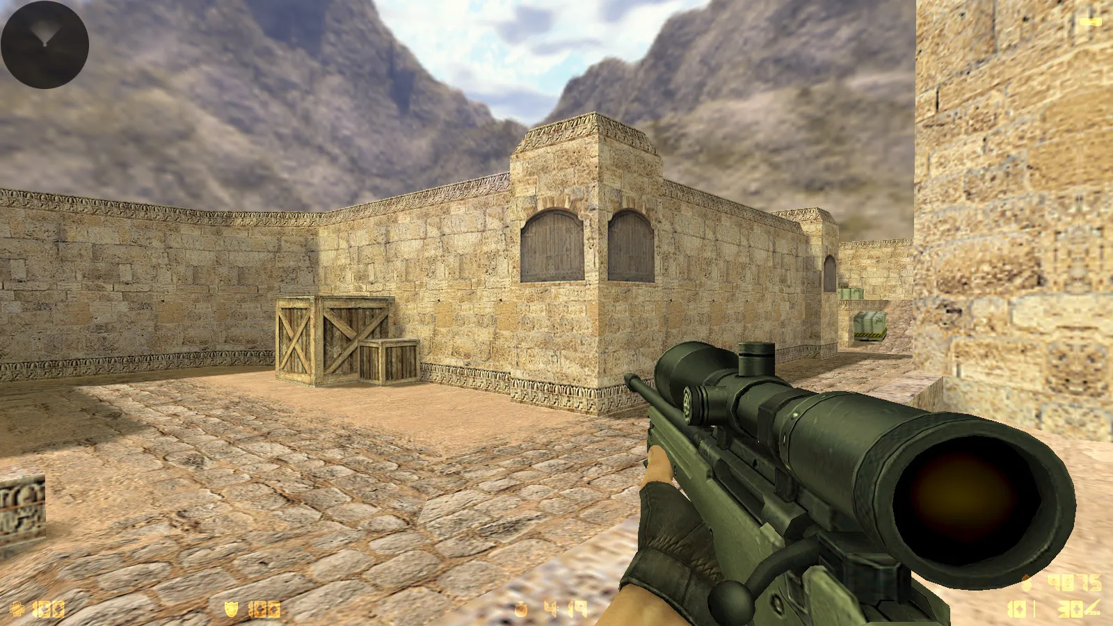 CS 1.6 Essential: сборка CS 1.6 с 29 HD-моделями оружия, темной темой меню, звуками и оптимизированным конфигом — скриншот 6