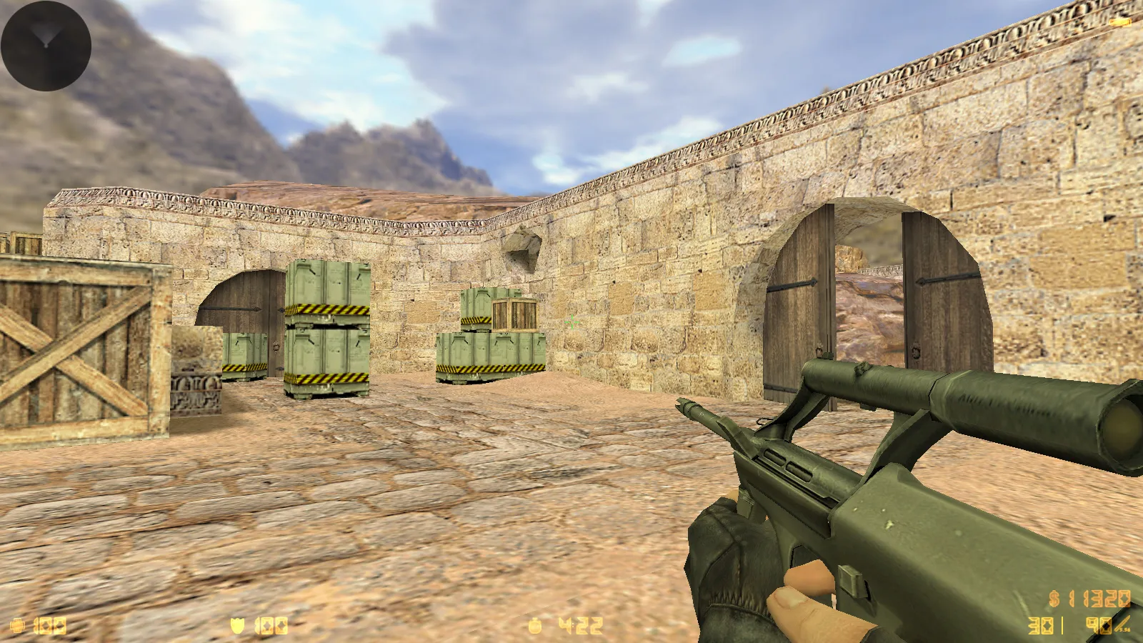CS 1.6 Essential: сборка CS 1.6 с 29 HD-моделями оружия, темной темой меню, звуками и оптимизированным конфигом — скриншот 12