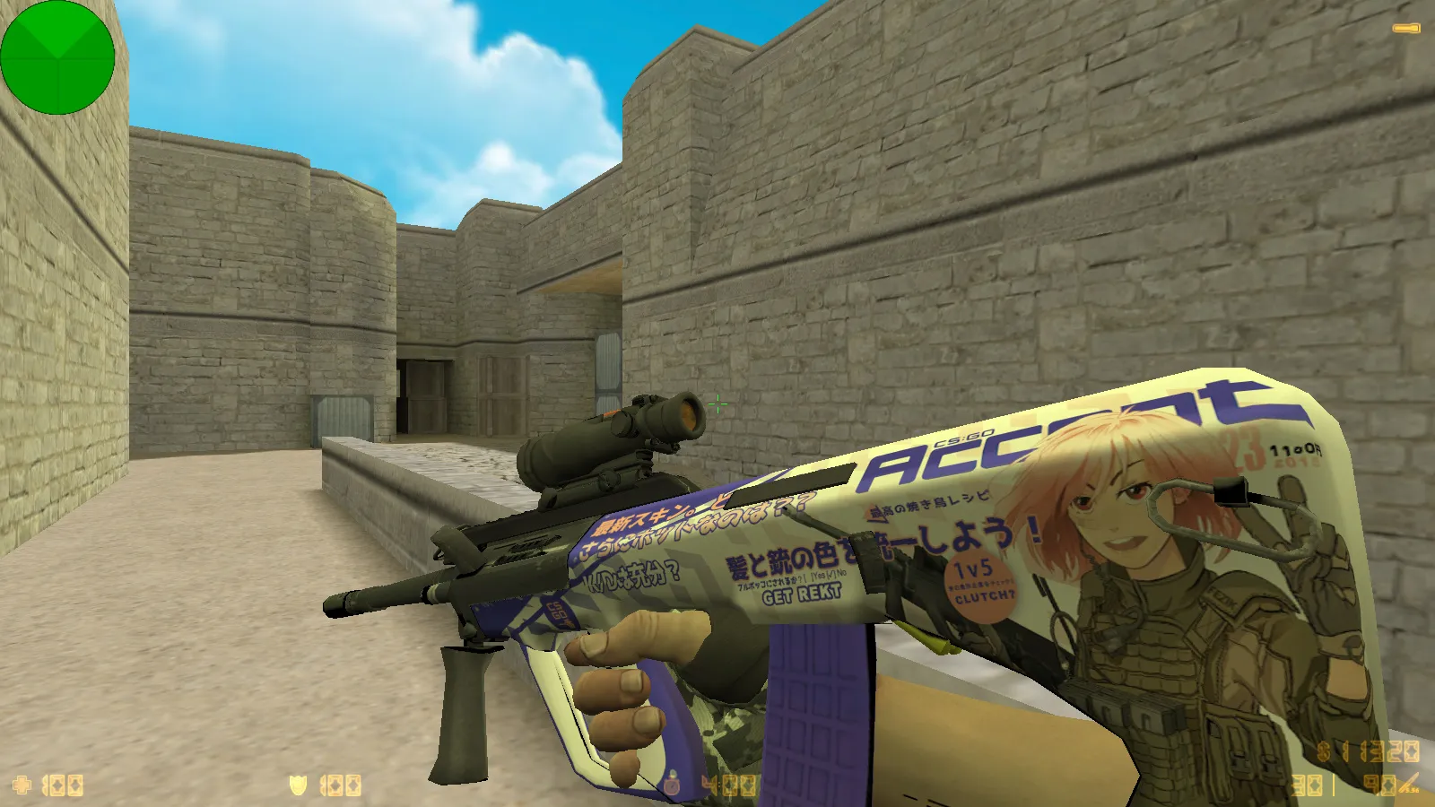 CS 1.6 Evolution: 28 скинов оружия, темное меню, пиксельные руки, обновленные звуки и оптимизированный конфиг — скриншот 12