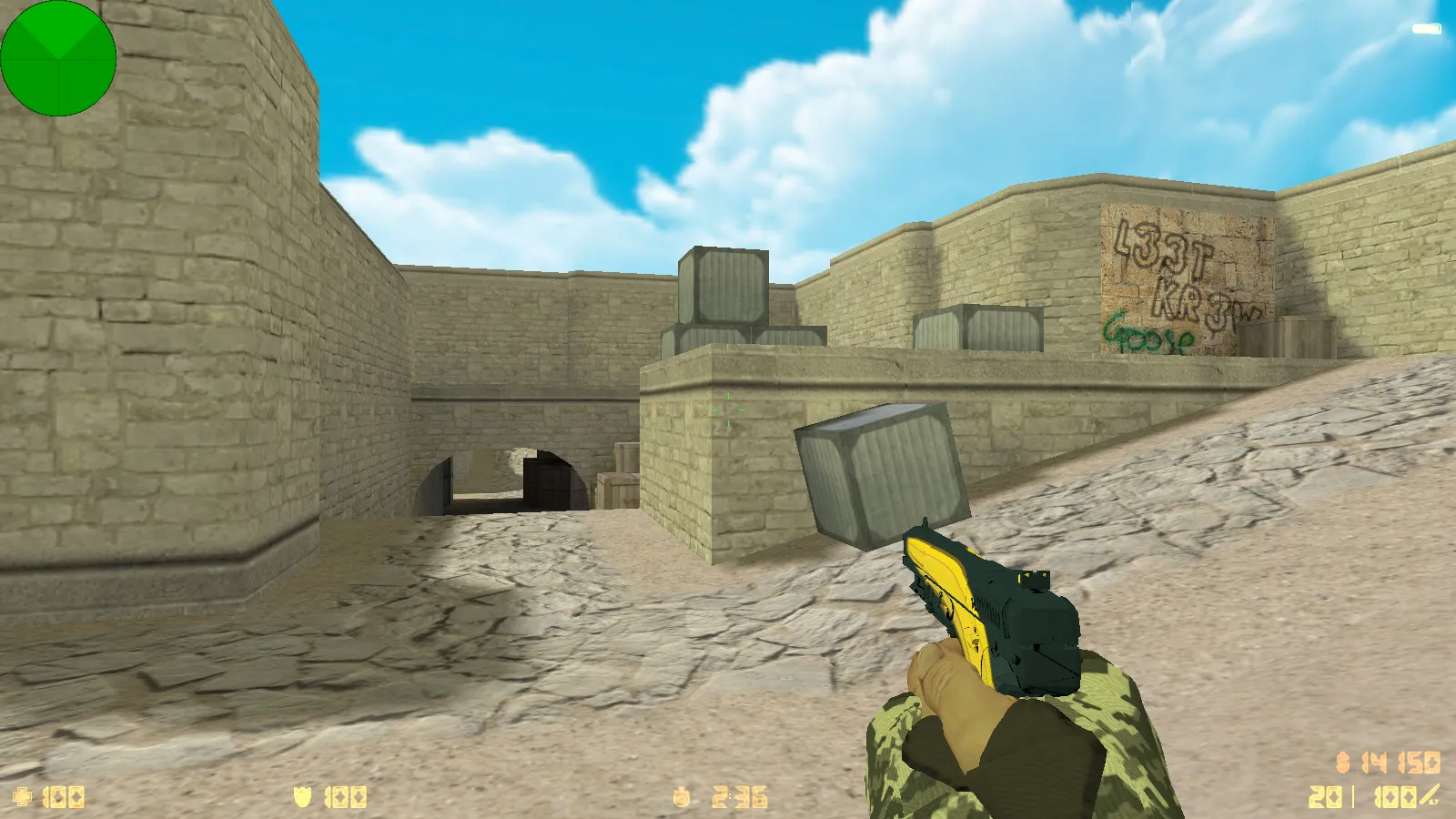 CS 1.6 Evolution: 28 скинов оружия, темное меню, пиксельные руки, обновленные звуки и оптимизированный конфиг — скриншот 18