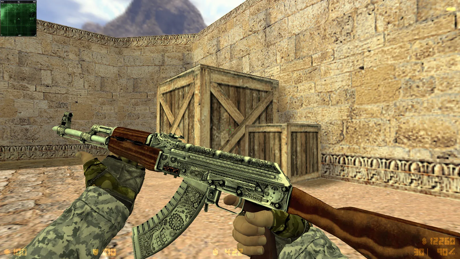 Скачать CS 1.6 Exclusive — сборка CS 1.6 с 10 модификациями, 30 скинами оружия, перчатками «Бладхаунд | Диверсант», звуками и оптимизированным конфигом - Скриншот