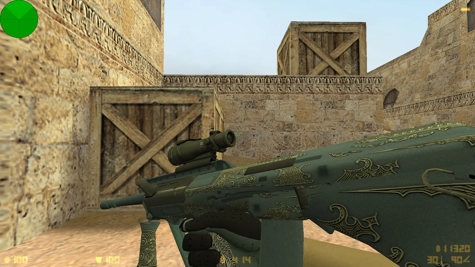 CS 1.6 Fast Kill: 9 обновлений, 30 скинов оружия, перчатки «Лунный узор», темная тема меню и оптимизированный конфиг — скриншот 12