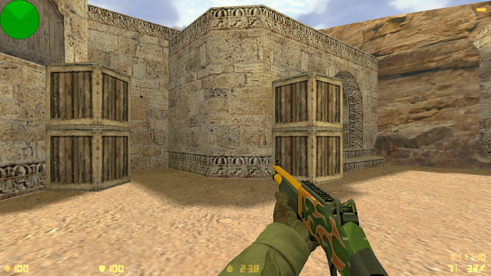 CS 1.6 от Foddy 1337: блогерская сборка с 18 скинами, красно-синими моделями, темным меню и оптимизированным конфигом — скриншот 16