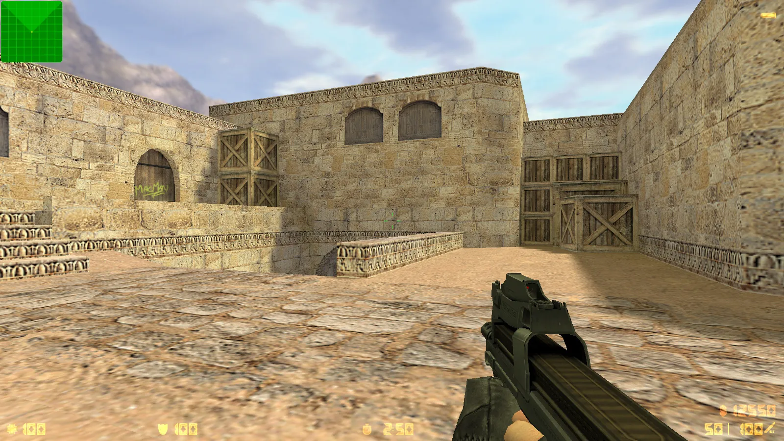 CS 1.6 Freedo_m: 30 HD-моделей оружия, темное меню, монохромный фон и оптимизированный config.cfg — скриншот 27