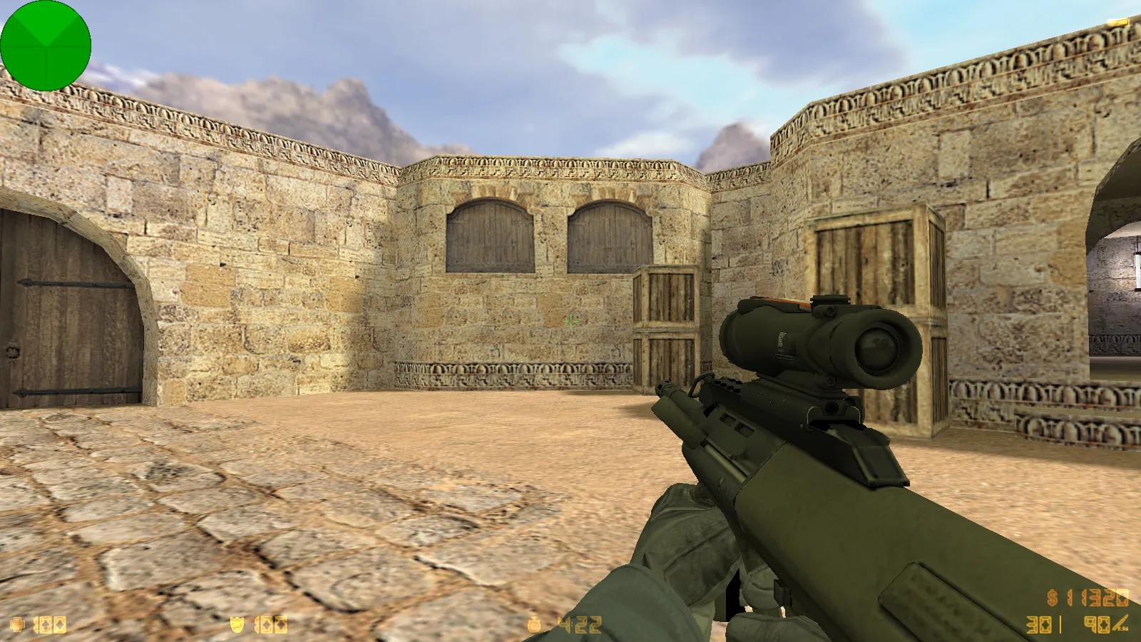CS 1.6 Gladiator — сборка с 20 скинами, темным меню, красно-синими моделями и оптимизированным конфигом — скриншот 12
