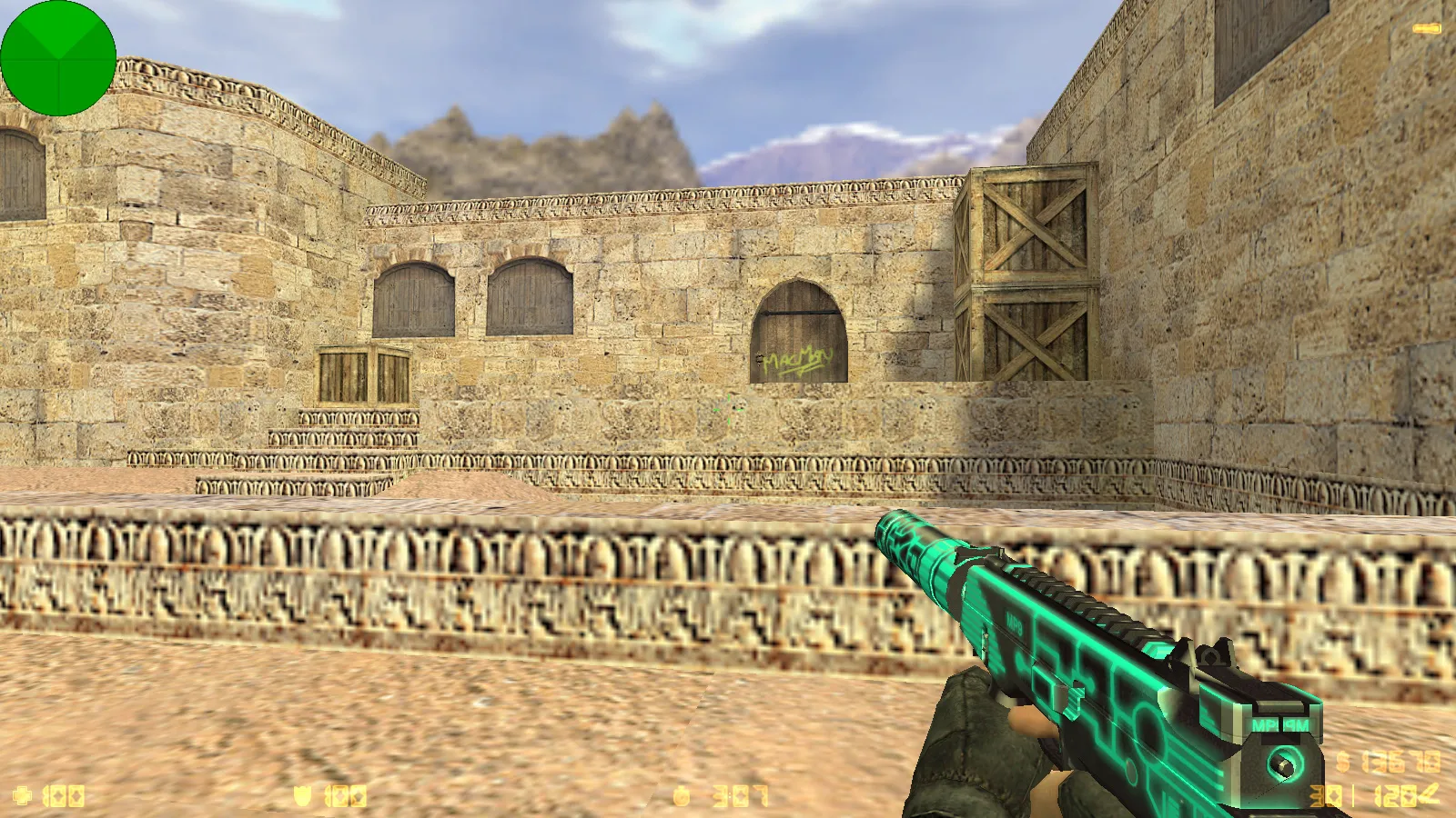 CS 1.6 Gladiator — сборка с 20 скинами, темным меню, красно-синими моделями и оптимизированным конфигом — скриншот 19