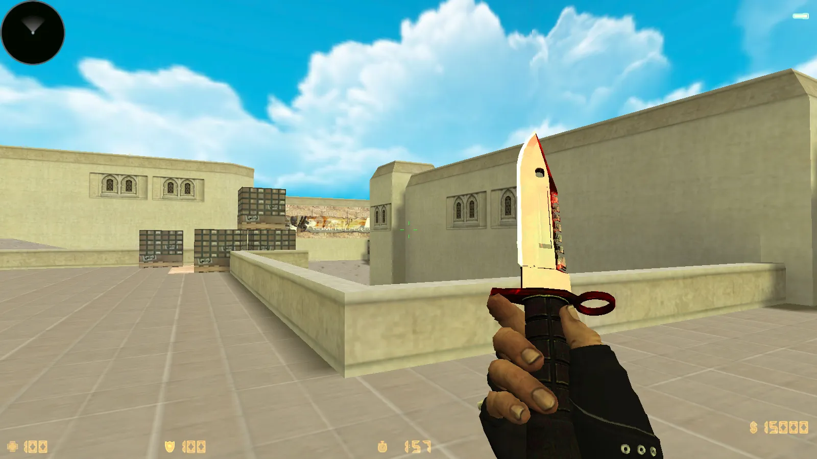 Скачать CS 1.6 CS GO V2: 12 обновок, 30 скинов оружия и перчатки, темное меню, звуки, музыка, конфиг - Скриншот