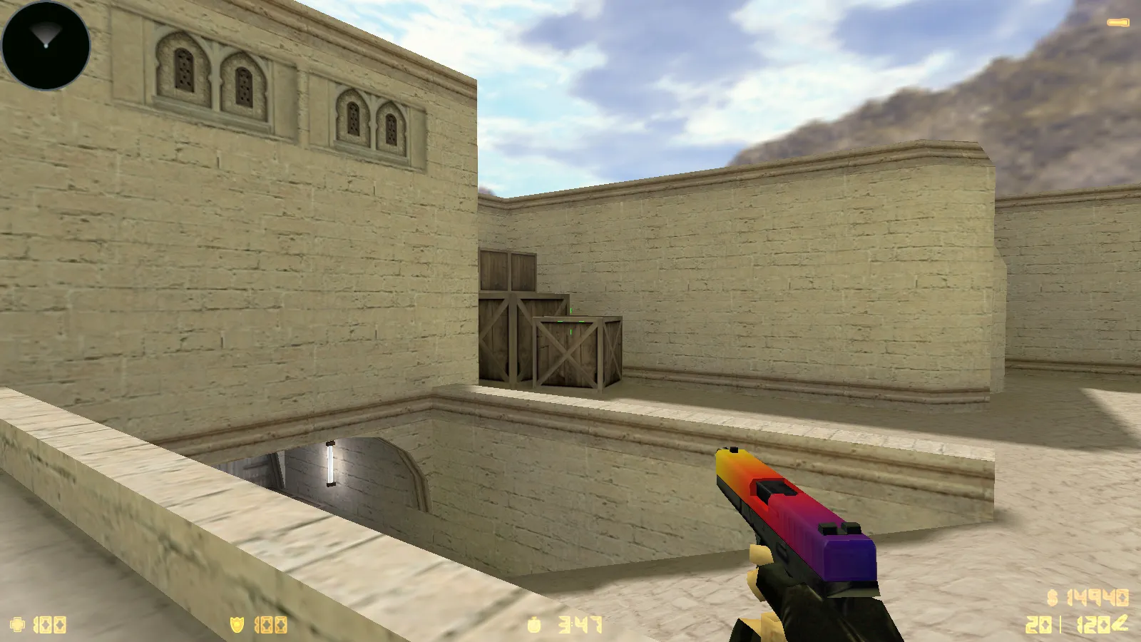 CS 1.6 CS GO v3 без анимации: скины, звуки и черное меню, оптимизированный конфиг, без рисков и автоконнекта — скриншот 9