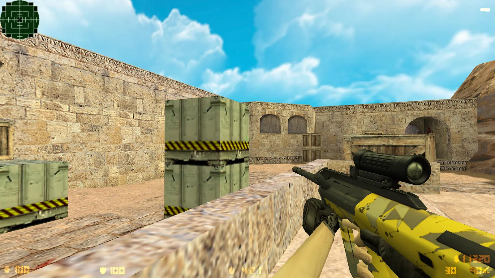 CS 1.6 «Золотая Империя» сборка: 7 модов, золотое оружие, меню и фон, музыка, небо, радар и запуск — скриншот 8