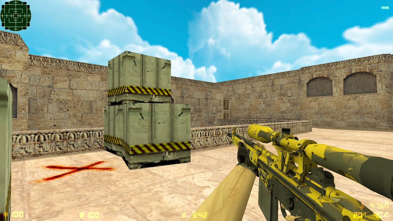 CS 1.6 «Золотая Империя» сборка: 7 модов, золотое оружие, меню и фон, музыка, небо, радар и запуск — скриншот 13