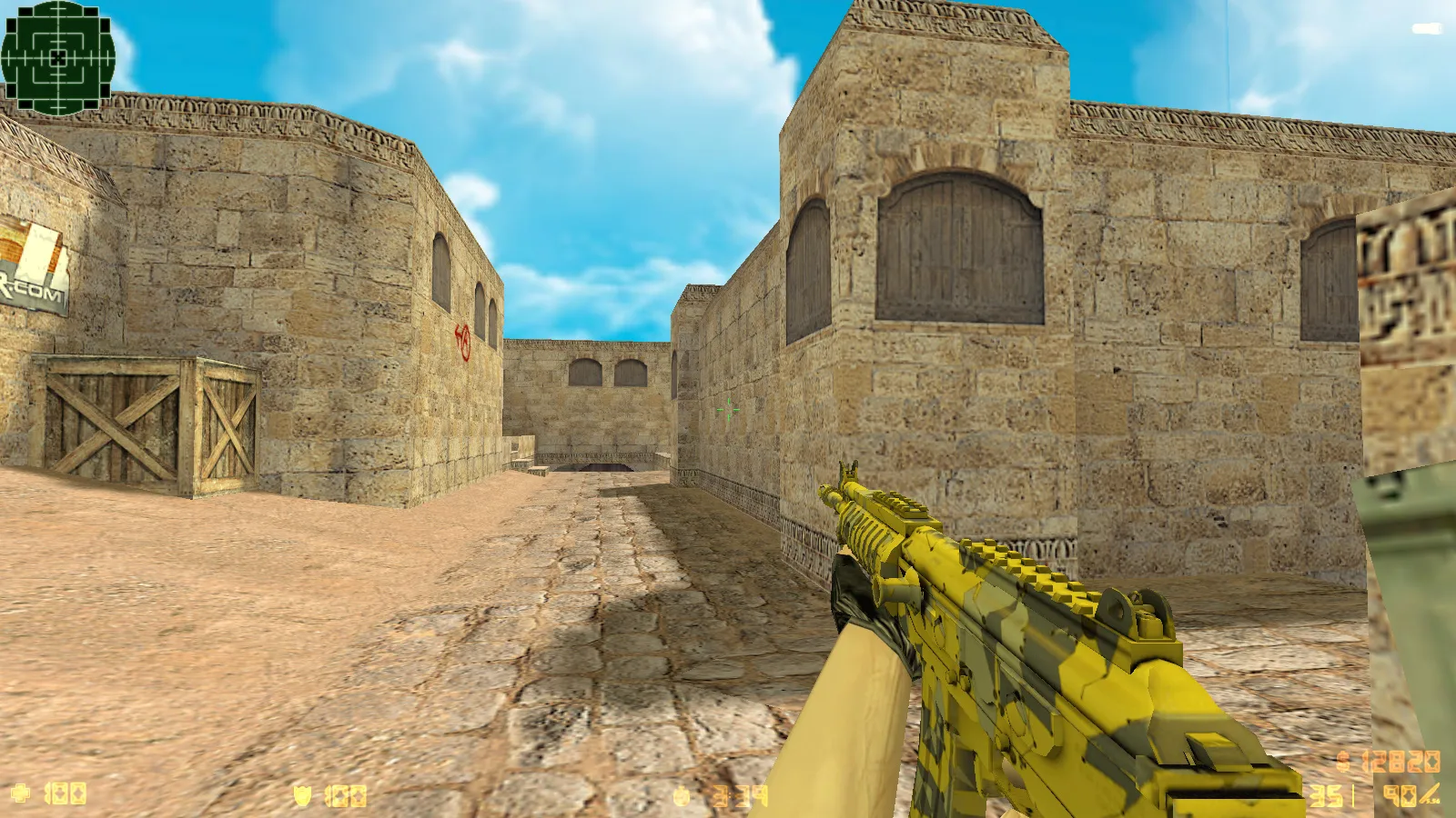 CS 1.6 «Золотая Империя» сборка: 7 модов, золотое оружие, меню и фон, музыка, небо, радар и запуск — скриншот 14