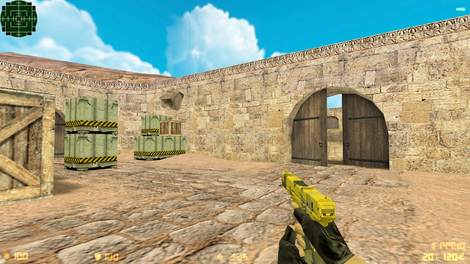CS 1.6 «Золотая Империя» сборка: 7 модов, золотое оружие, меню и фон, музыка, небо, радар и запуск — скриншот 15