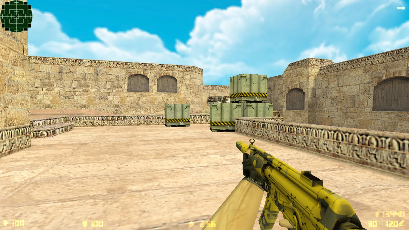 CS 1.6 «Золотая Империя» сборка: 7 модов, золотое оружие, меню и фон, музыка, небо, радар и запуск — скриншот 22