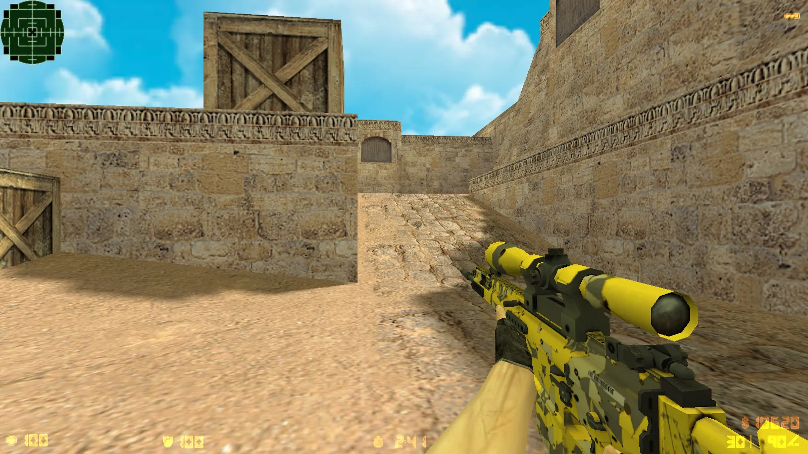 CS 1.6 «Золотая Империя» сборка: 7 модов, золотое оружие, меню и фон, музыка, небо, радар и запуск — скриншот 26