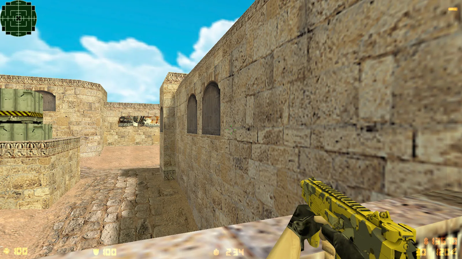 CS 1.6 «Золотая Империя» сборка: 7 модов, золотое оружие, меню и фон, музыка, небо, радар и запуск — скриншот 28