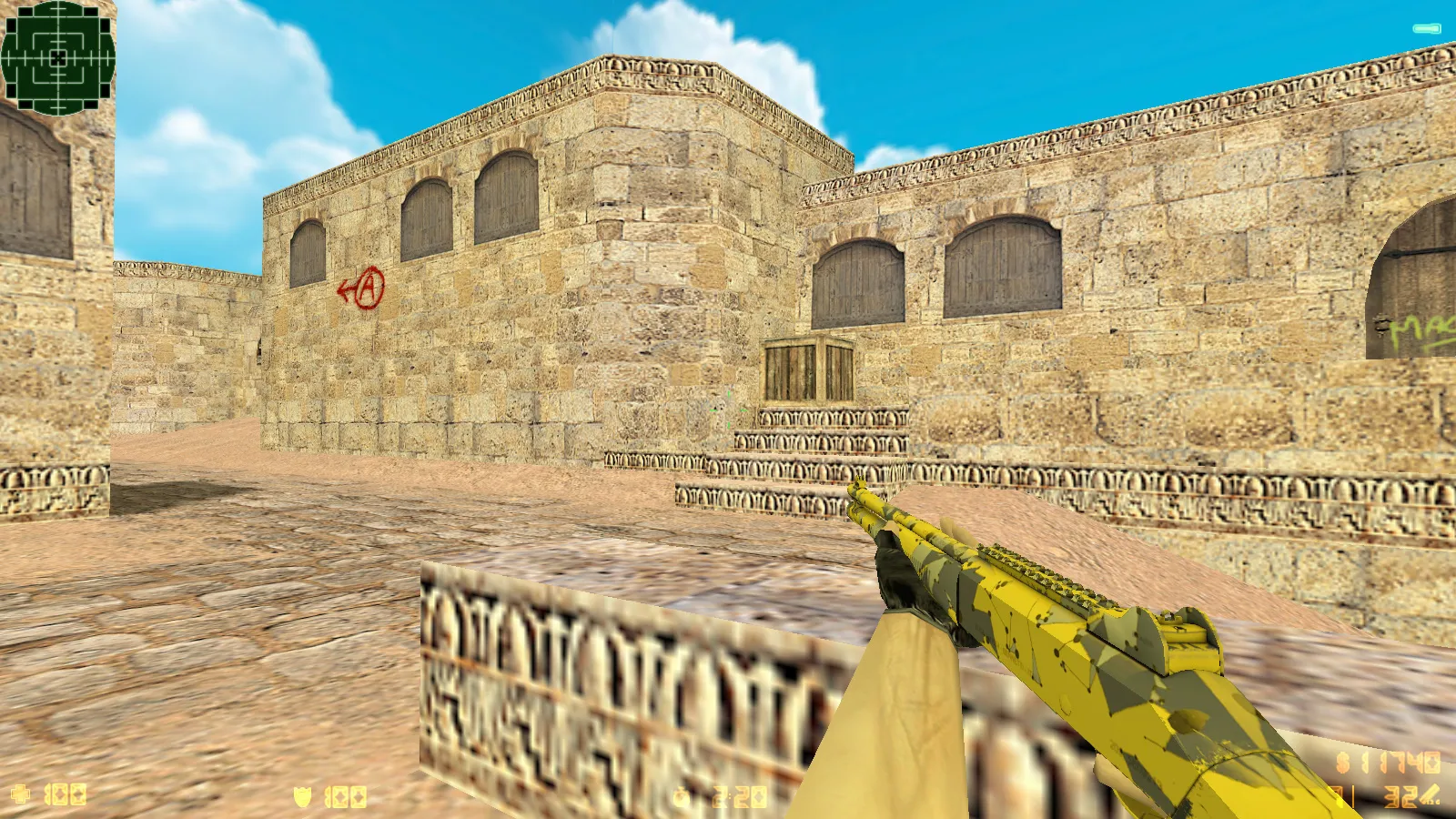 CS 1.6 «Золотая Империя» сборка: 7 модов, золотое оружие, меню и фон, музыка, небо, радар и запуск — скриншот 31