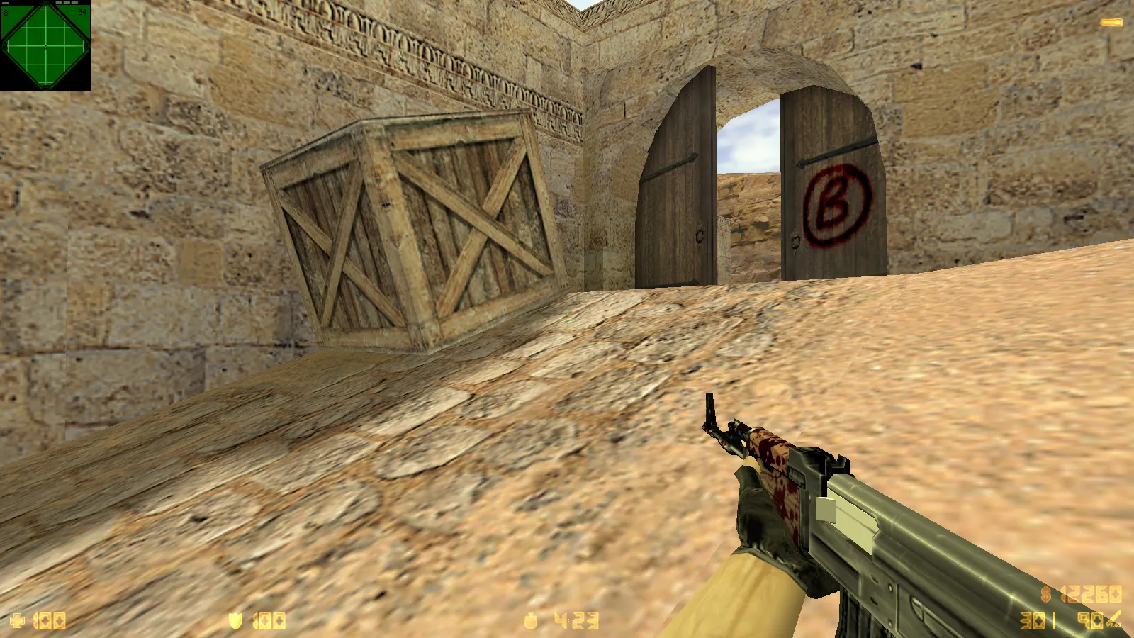 Скачать CS 1.6 Headshot: сборка с 7 новинками, темно-синей темой меню, 12 скинами, музыкой и оптимизированным cfg - Скриншот