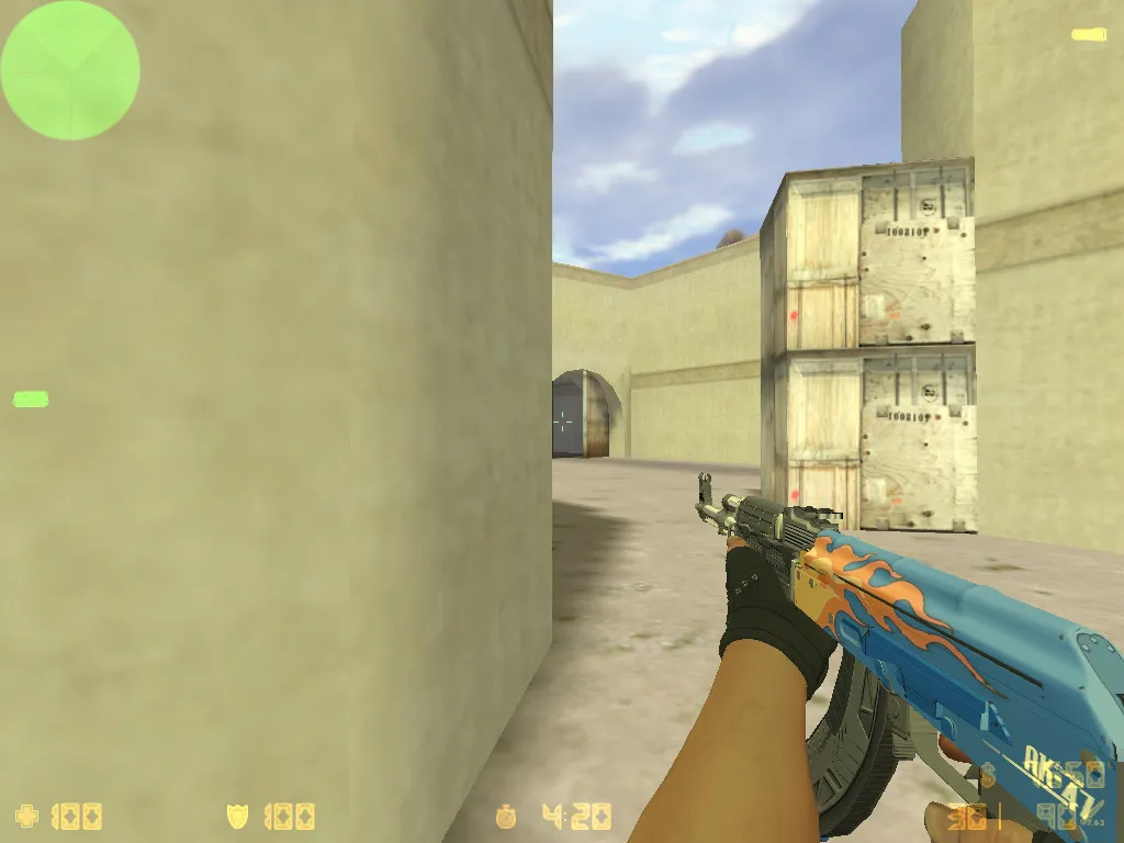 Скачать CS 1.6 «Гидра» сборка: скины Hydra, CS:GO гранаты, меню в зелёных тонах и стабильный запуск - Скриншот