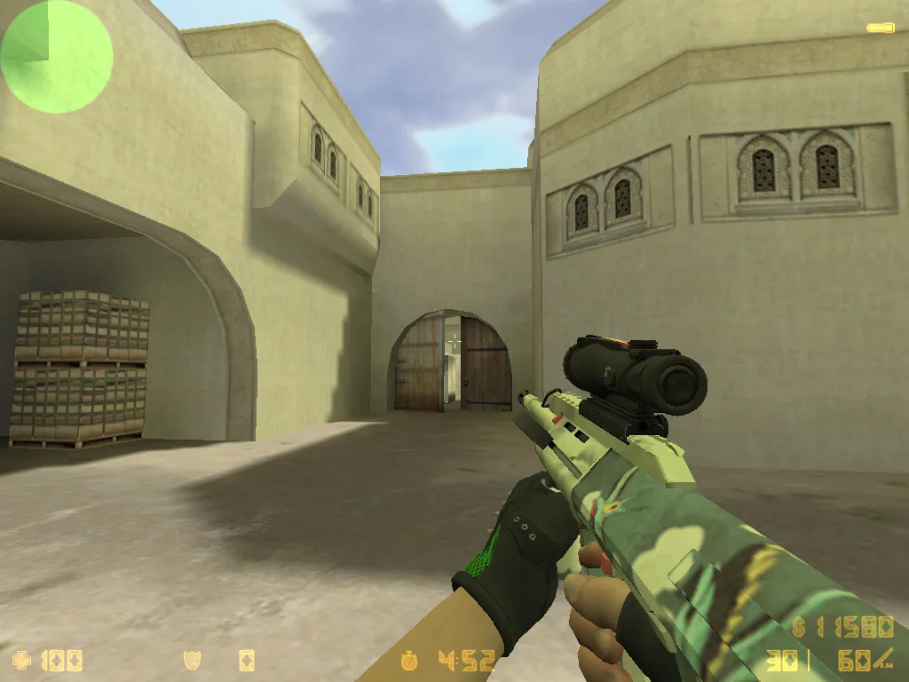 CS 1.6 «Гидра» сборка: скины Hydra, CS:GO гранаты, меню в зелёных тонах и стабильный запуск — скриншот 20