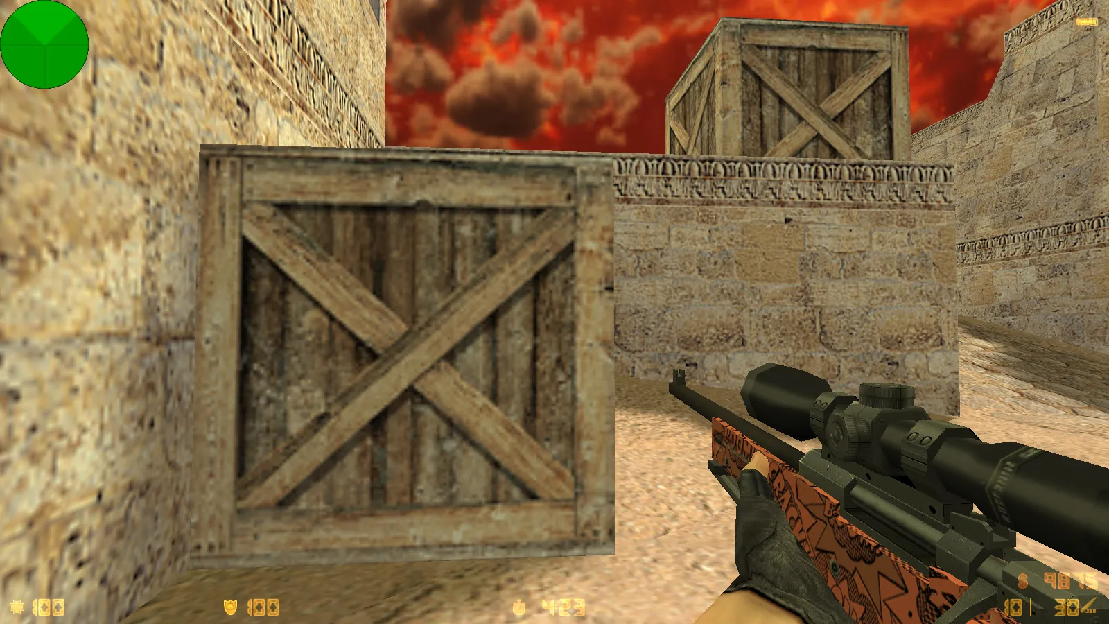 CS 1.6 от Kartes10fps: сборка с 8 обновлениями, скины, бомба, красно-черное меню и оптимизированный конфиг — скриншот 6