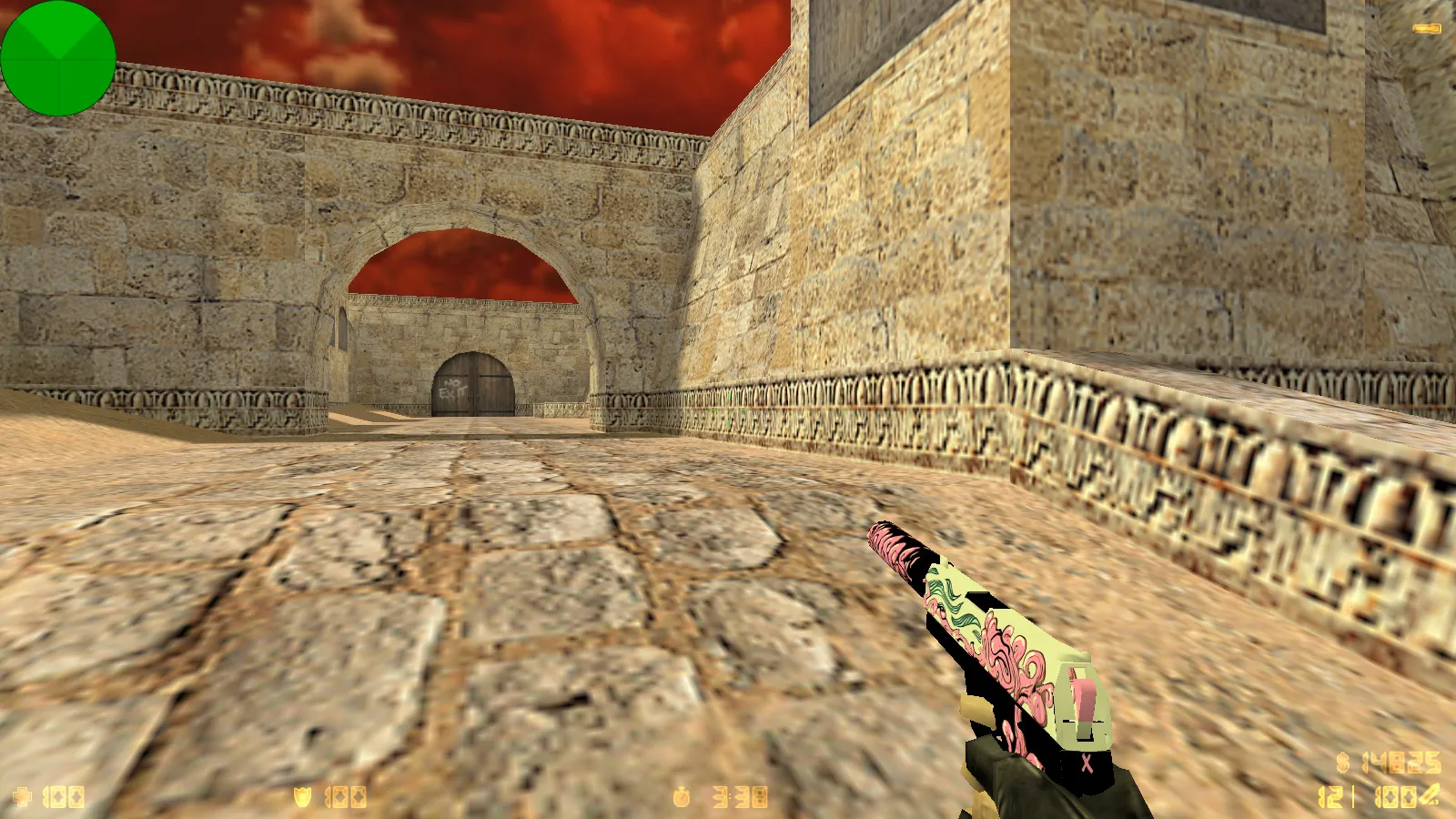 CS 1.6 от Kartes10fps: сборка с 8 обновлениями, скины, бомба, красно-черное меню и оптимизированный конфиг — скриншот 8