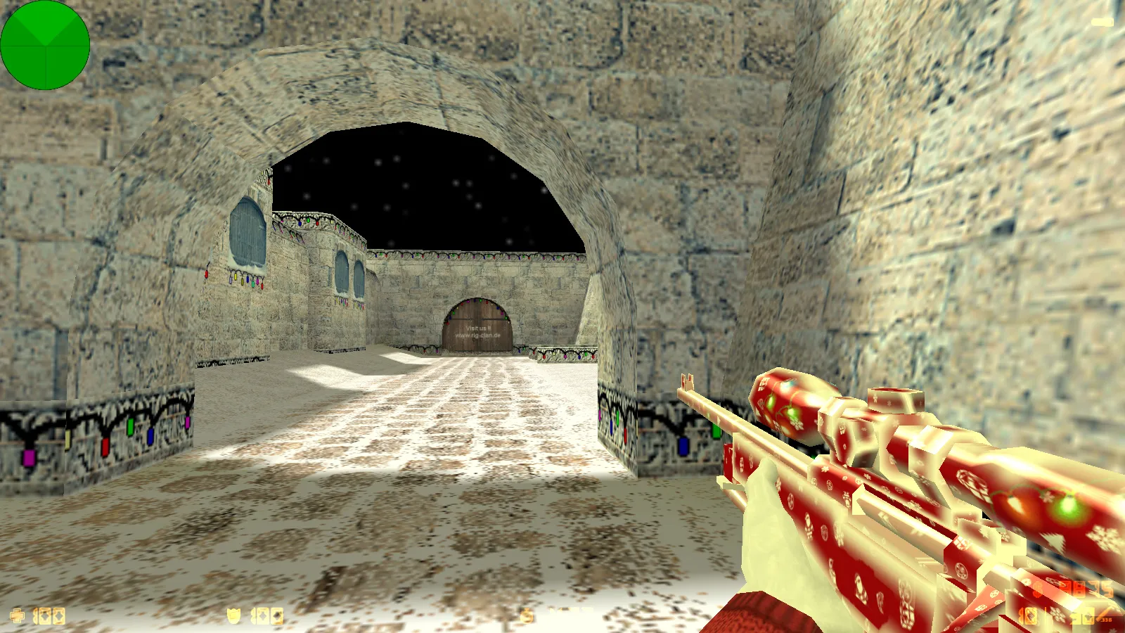 CS 1.6 Kuraze New Year — сборка с новогодними скинами оружия, меню красно-зеленой темы и оптимизированным конфигом — скриншот 6
