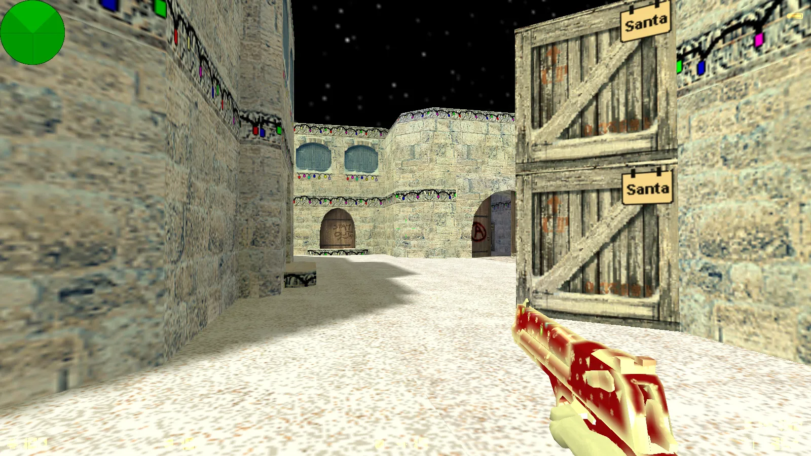 CS 1.6 Kuraze New Year — сборка с новогодними скинами оружия, меню красно-зеленой темы и оптимизированным конфигом — скриншот 7