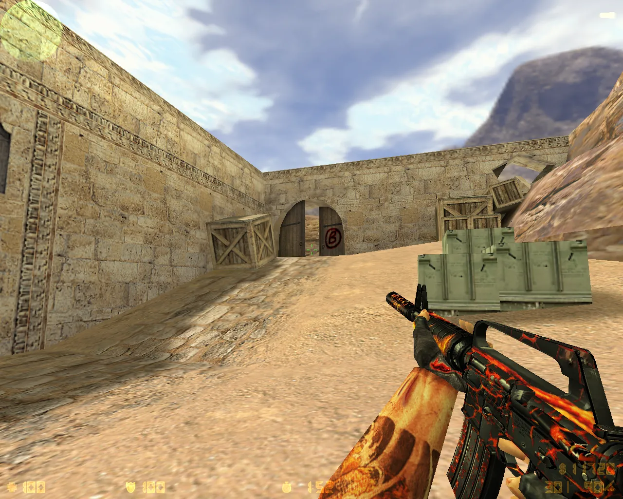 CS 1.6 «Лава»: полный пак Lava моделей оружия, спецназ и террористы, черная тема, звуки и оптимизированный конфиг — скриншот 6