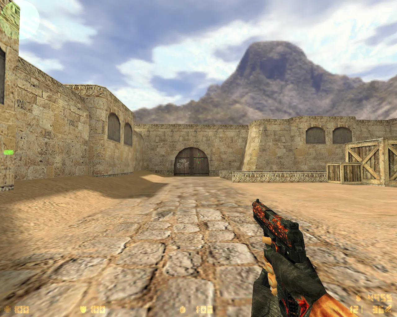 CS 1.6 «Лава»: полный пак Lava моделей оружия, спецназ и террористы, черная тема, звуки и оптимизированный конфиг — скриншот 8