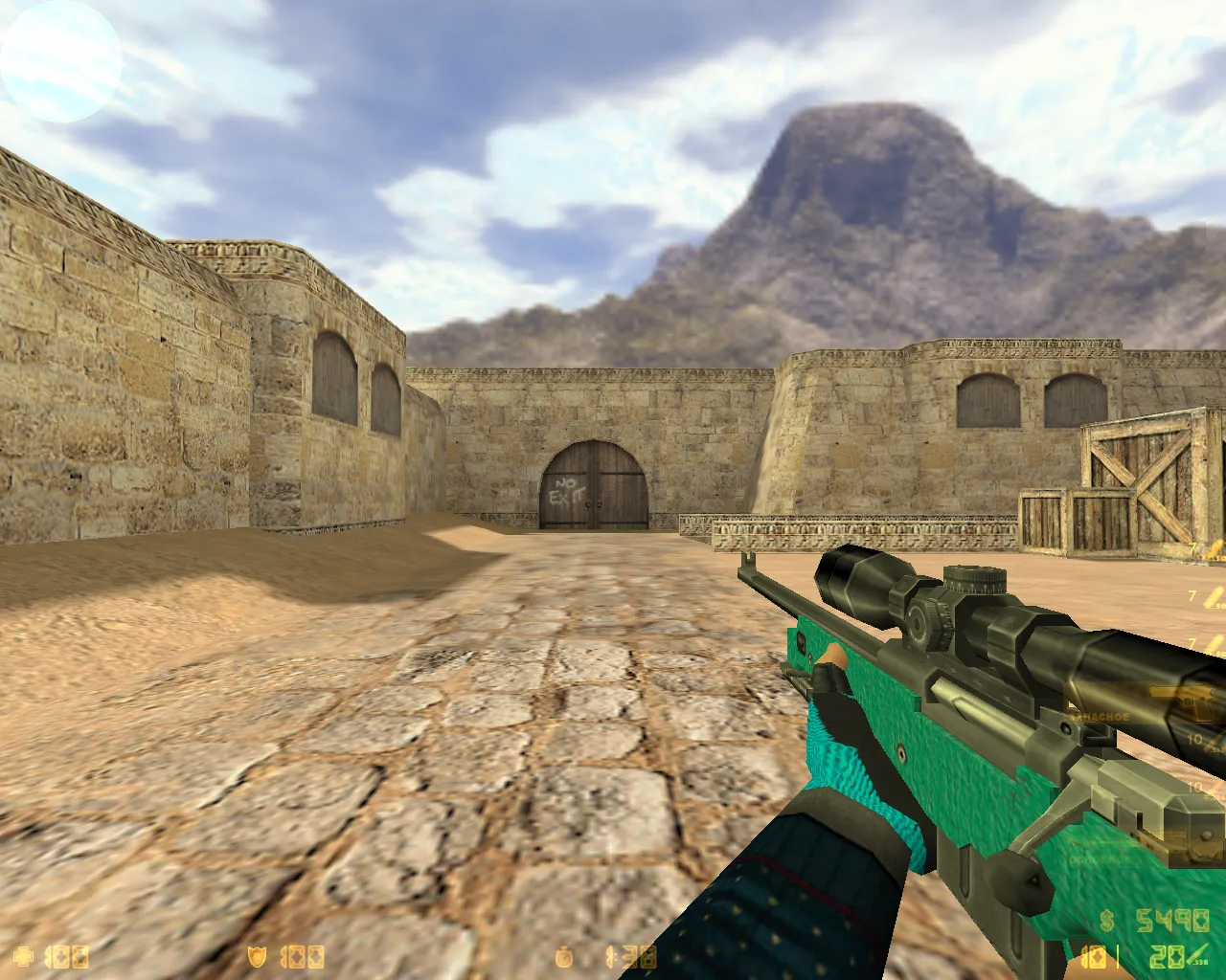 Скачать CS 1.6 от MrFlagMan: 7 правок, пак скинов оружия, модели игроков, оптимизированный конфиг и меню-музыка - Скриншот
