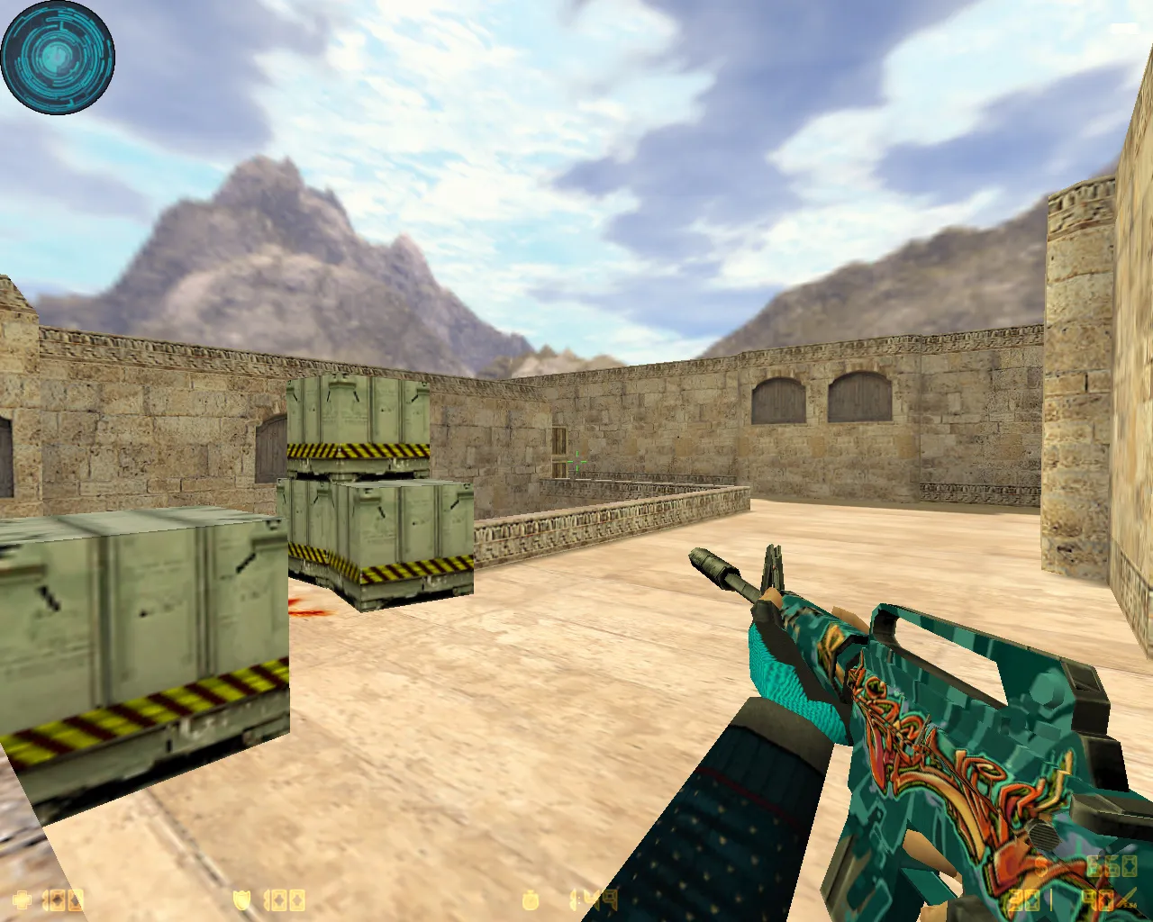 CS 1.6 от MrFlagMan: 7 правок, пак скинов оружия, модели игроков, оптимизированный конфиг и меню-музыка — скриншот 6