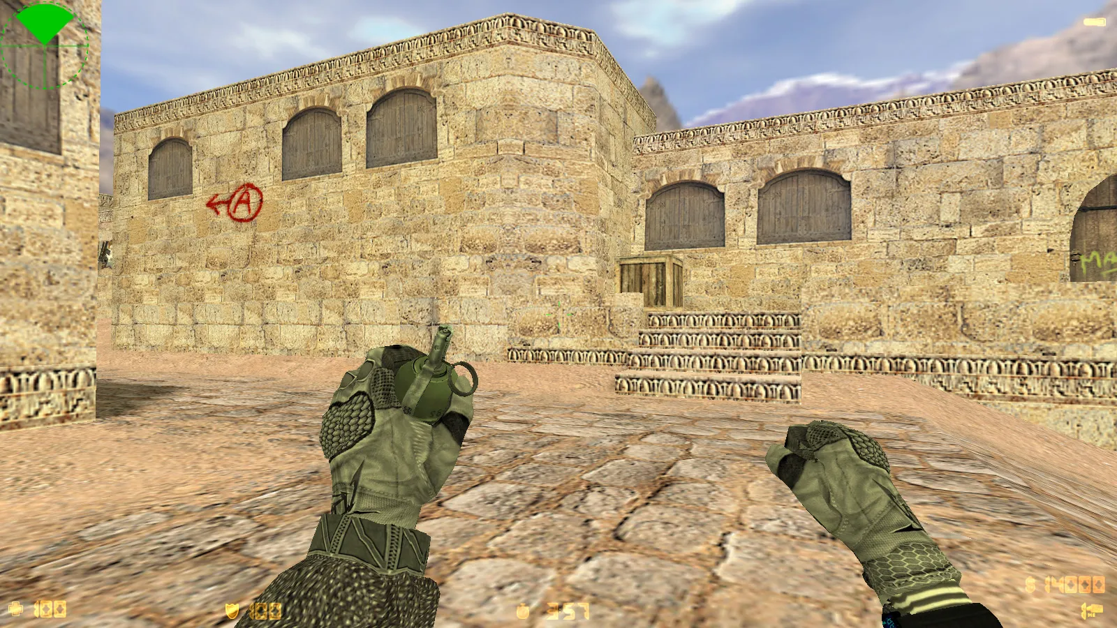 CS 1.6 Oblivion: скины и графика, реалистичное оружие, звуки, радар, меню и фон в голубых тонах — скриншот 17