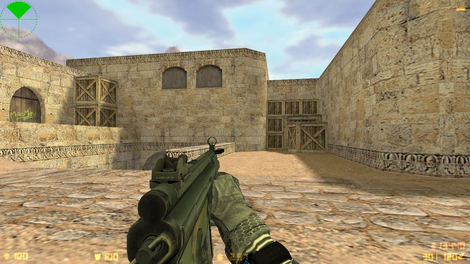 CS 1.6 Oblivion: скины и графика, реалистичное оружие, звуки, радар, меню и фон в голубых тонах — скриншот 22