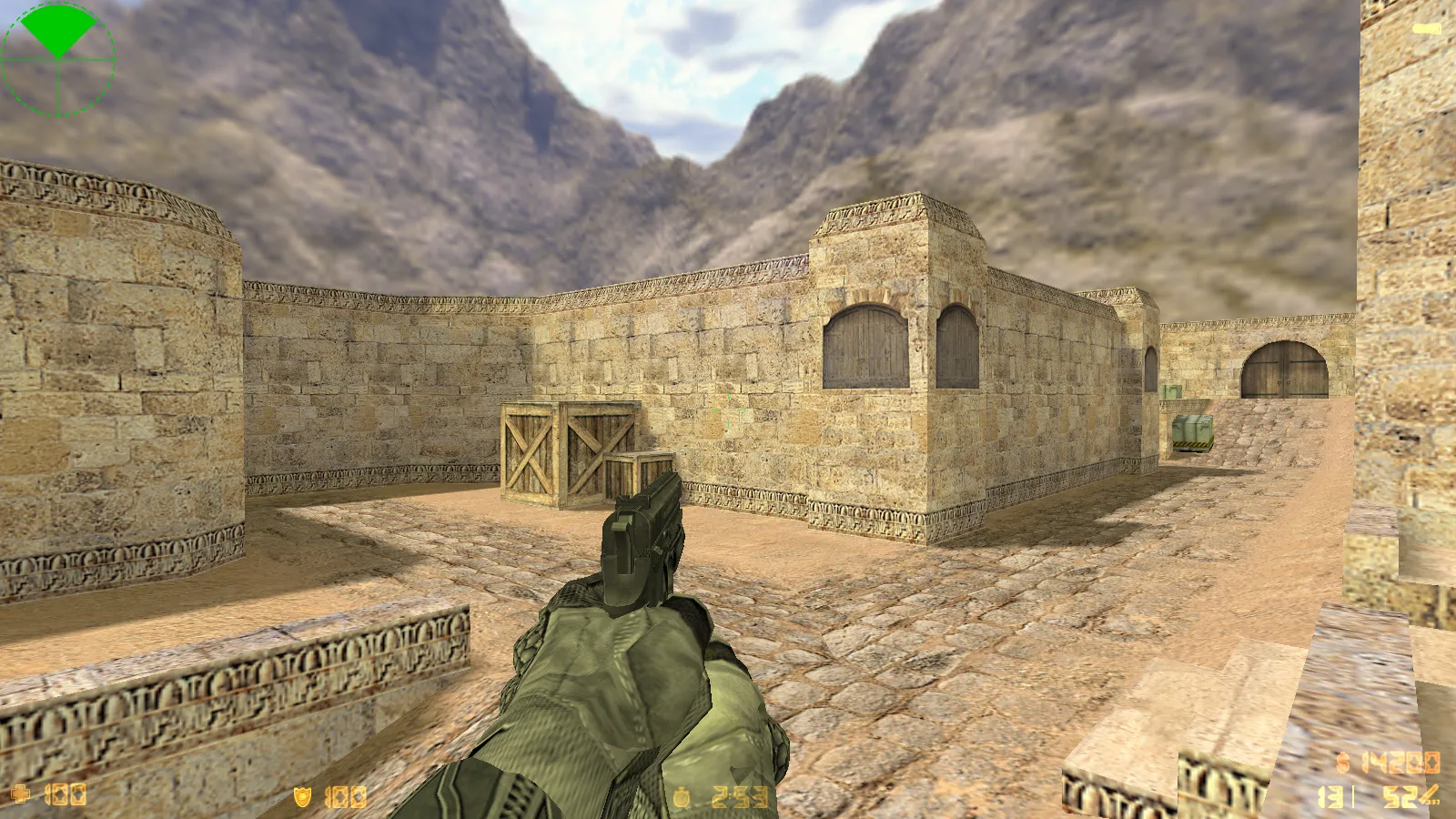CS 1.6 Oblivion: скины и графика, реалистичное оружие, звуки, радар, меню и фон в голубых тонах — скриншот 24