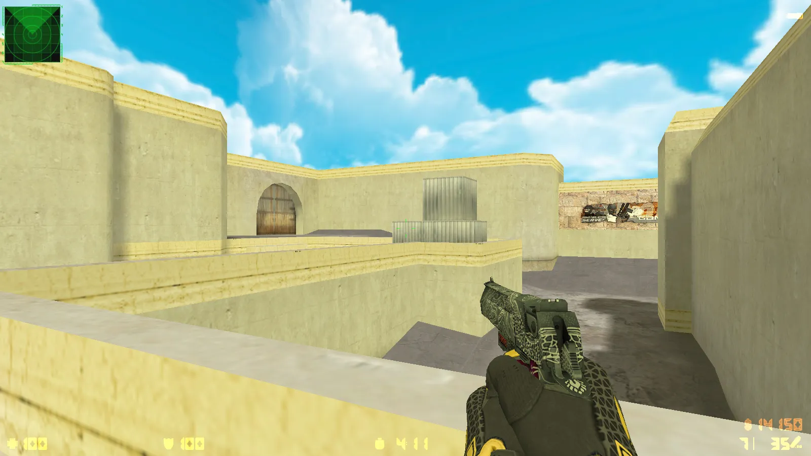CS 1.6 Paradise — сборка с 30 скинами, спорт перчатками «Омега», темным меню и оптимизированным конфигом — скриншот 7