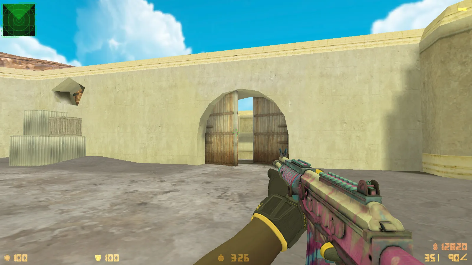 CS 1.6 Paradise — сборка с 30 скинами, спорт перчатками «Омега», темным меню и оптимизированным конфигом — скриншот 11