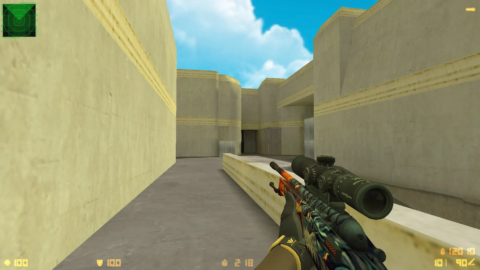 CS 1.6 Paradise — сборка с 30 скинами, спорт перчатками «Омега», темным меню и оптимизированным конфигом — скриншот 14