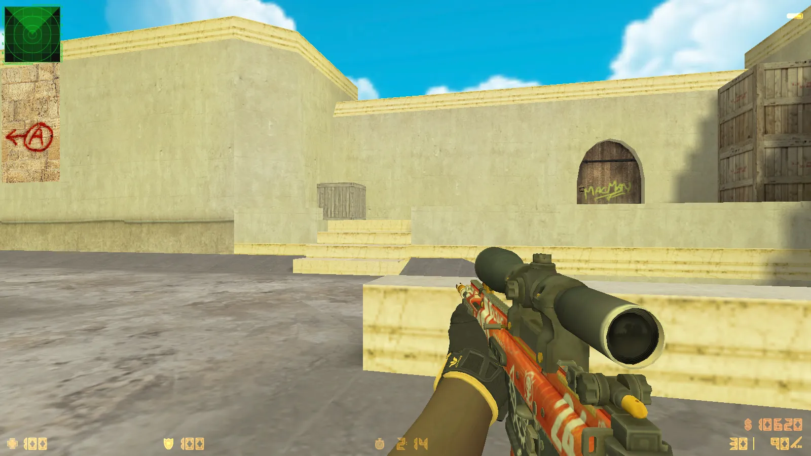 CS 1.6 Paradise — сборка с 30 скинами, спорт перчатками «Омега», темным меню и оптимизированным конфигом — скриншот 15