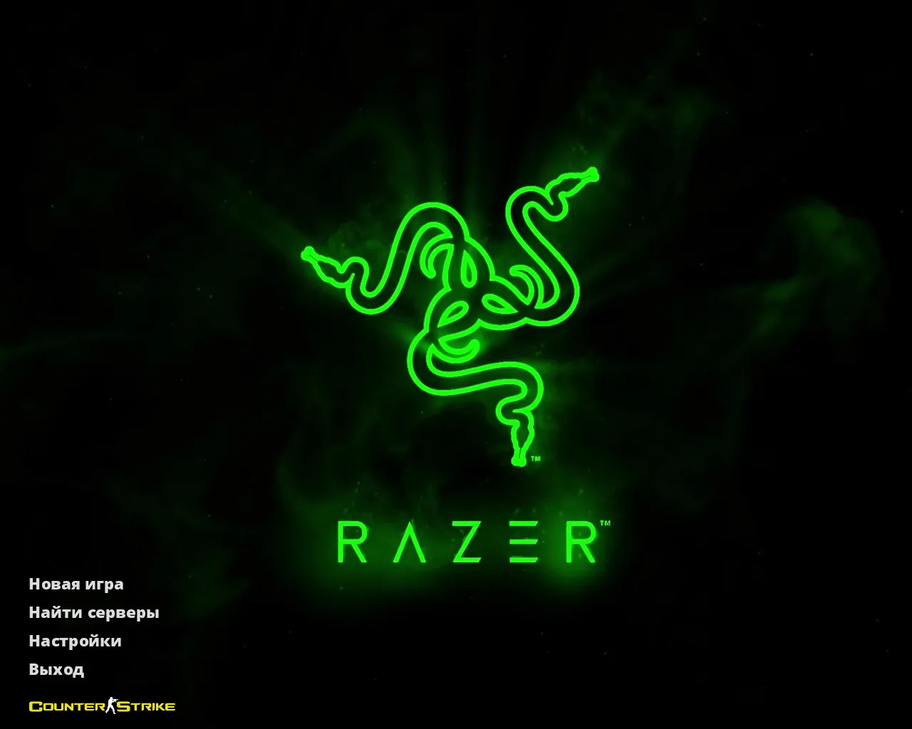 Скачать CS 1.6 Razer сборка: графика Razer-рукава, красно-синие модели игроков, тема меню и оптимизированный конфиг - Скриншот