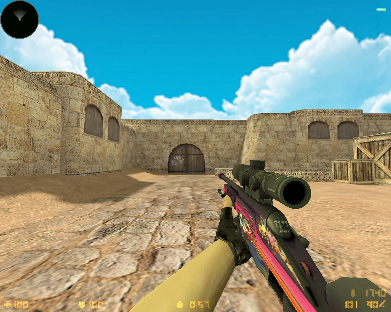 CS 1.6 «Хищные воды» (Riptide): скины из кейса, звуки, меню и графика под летний стиль — скриншот 8