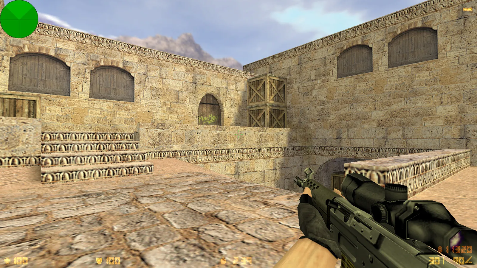 CS 1.6 SK Gaming: скины оружия, красно-синие модели, темное меню, оптимизированный config.cfg и чистая установка — скриншот 13